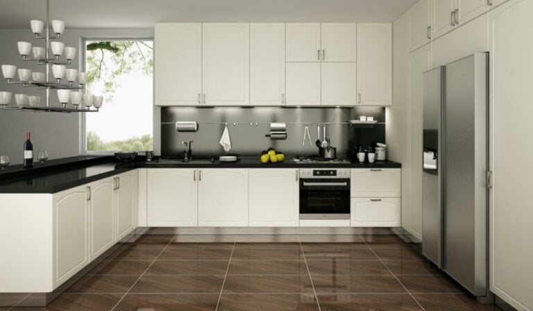 Magnolia white IKEA cabinet fronts – detail view UN3500