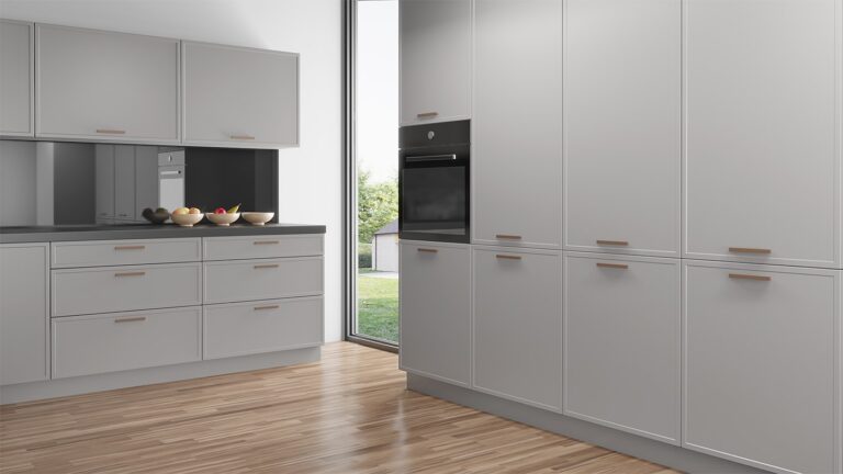 Easy grey IKEA kitchen doors – close-up PT5000