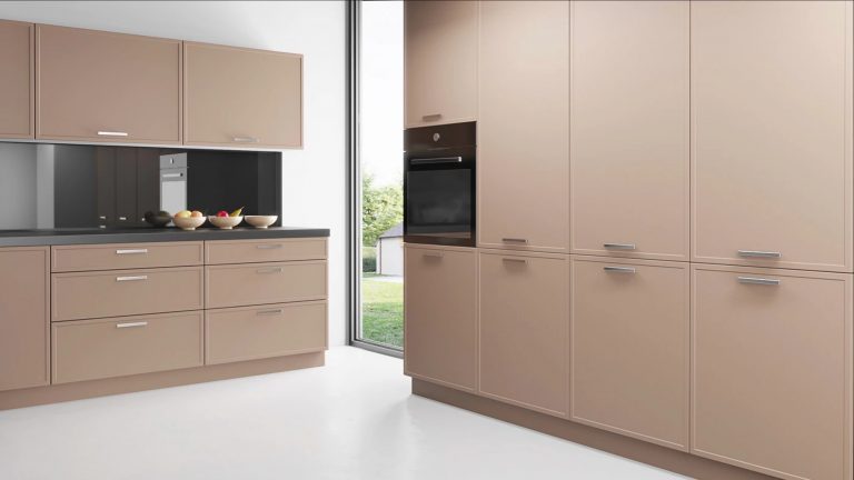 IKEA kitchen with rose antique replacement fronts UN0137